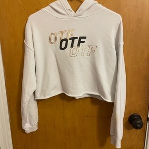 S Orangetheory crop hoodie
